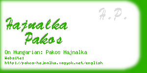 hajnalka pakos business card